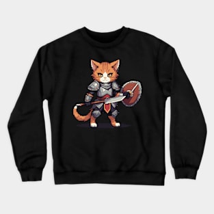 Pixel Cats: Warrior Crewneck Sweatshirt